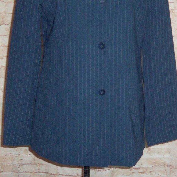 Women's GEORGE Pinstripe Suit Jacket, Sz 10 NEW - Picture 5 of 11